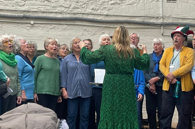 Choir singing