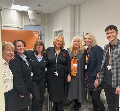 Monmouthshire Building Society and Monmouthshire County Council staff at the new Community Connect