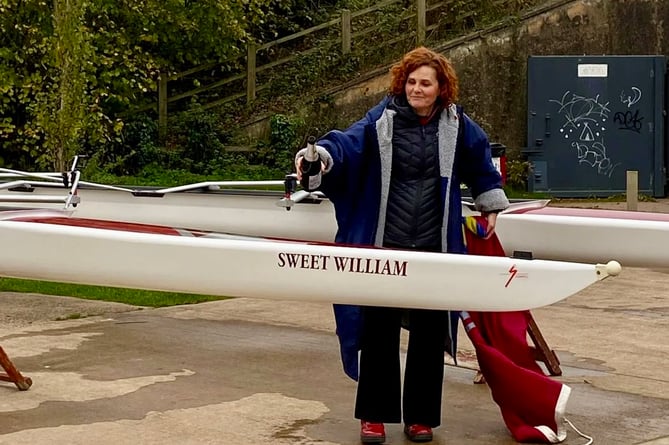 Patricia Hall names the boat after her son William