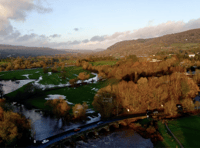 

WATCH: Drone footage of the receding flood
