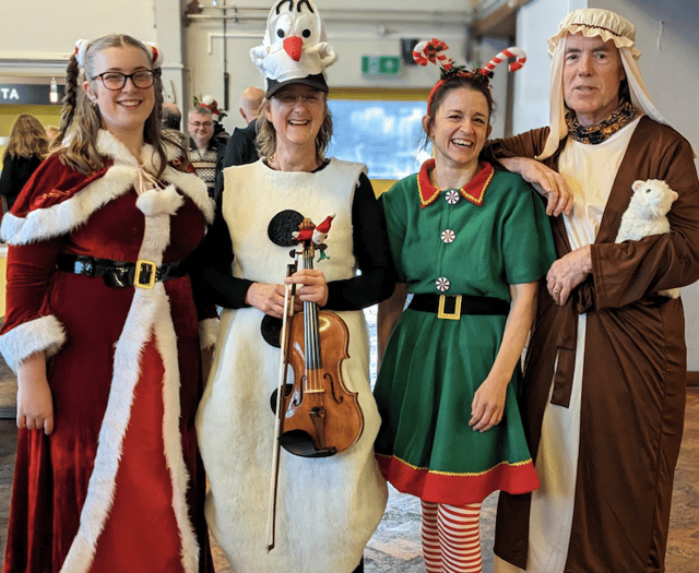 Elf-led orchestra brings Christmas joy to Abergavenny