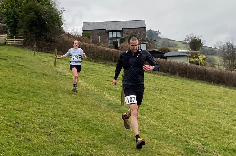 It was easier going downhill in the Hatterrall fell race