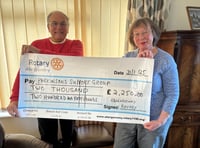 Rotary Club donates £2,250 to Parkinson’s UK Cymru 