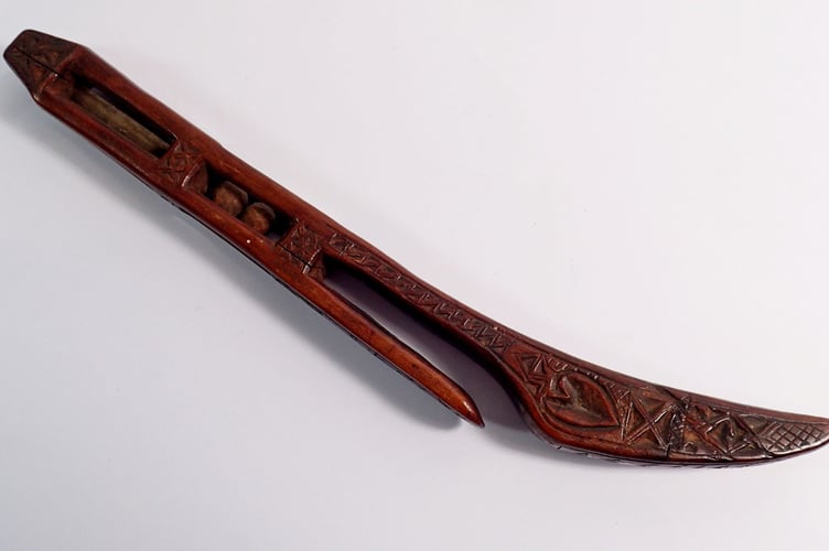 Welsh Carved Knitting Sheath