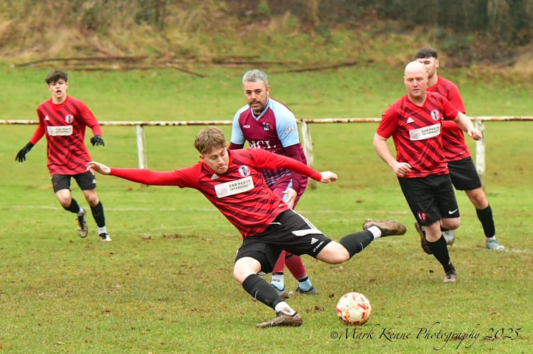 Crickhowell held Gwent Premier Two leaders Cwmcarn. Photo: Mark Keane