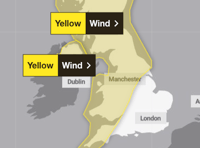 Yellow alerts this morning and Sunday