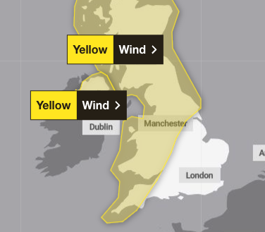 Yellow alerts this morning and Sunday