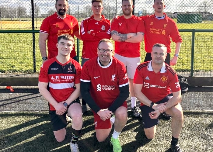 Monmouthshire officers laced up their football boots to play in a community tournament