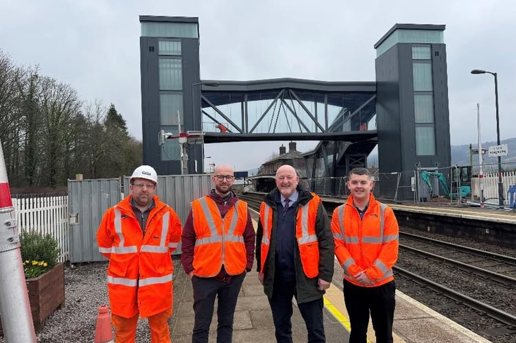 Attending the works at abergavenny train station